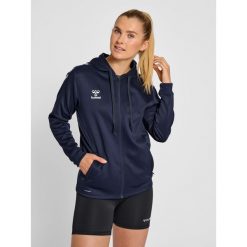 Bluza fitness damska Hummel hmlCore. Niebieskie bluzy Hummel, xl, bez wzorów, bez kaptura. Za 234.50 zł.