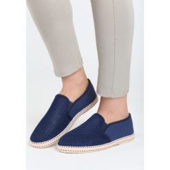 Granatowe Tenisówki High-Flown. Trampki Born2be, bez wzorów, bez zapięcia. Za 29.99 zł.