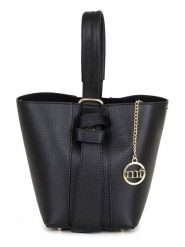 Mia Tomazzi Skórzana torebka w kolorze czarnym - 15 x 21 x 15 cm rozmiar: onesize. Czarne torby na ramię Mia Tomazzi, bez wzorów, z materiału, przez ramię, bez dodatków. Za 282.99 zł.