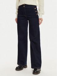 Silvian Heach Jeansy Moldner GPA24304JE Granatowy Wide Leg. Niebieskie jeansy Silvian Heach, bez wzorów. Za 128.99 zł.