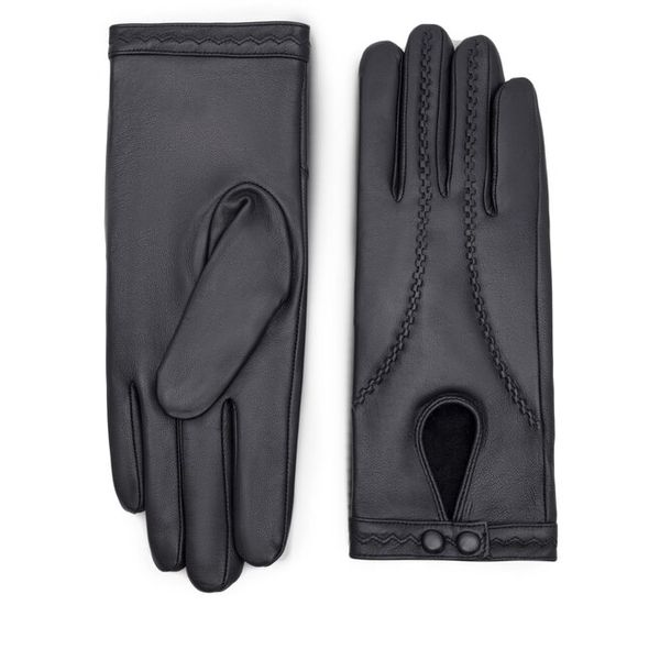 Rękawiczki Damskie Lasocki. Czarne rękawiczki Lasocki, bez wzorów. Za 119.99 zł.