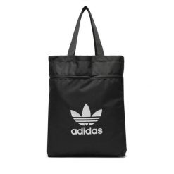 Torebka adidas. Czarne shopper Adidas, bez wzorów, bez dodatków. Za 99.99 zł.