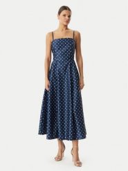 Rinascimento Sukienka koktajlowa CFC0129296003 Niebieski Regular Fit. Niebieskie sukienki Rinascimento, xs, bez wzorów, z syntetyku, wizytowe, bez kołnierzyka, bez ramiączek. Za 819.99 zł.