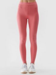 4F Legginsy sportowe w kolorze różowym rozmiar: L. Różowe legginsy 4f, l, bez wzorów, z materiału. Za 48.28 zł.