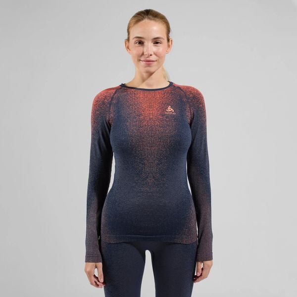 Bluza termoaktywna damska ODLO Blackcomb Eco. Czerwone bluzy Odlo, na zimę, xs, bez wzorów, z elastanu, bez kaptura. Za 279.99 zł.