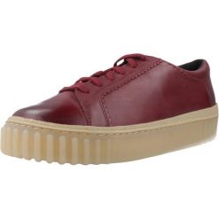 Buty CLARKS MAYHILL WALK Bordeaux. Czerwone trekkingi Clarks, ze skóry, trekkingowe. Za 381.99 zł.