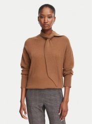 Marella Sweter Giochi 2623366174 Brązowy Regular Fit. Brązowe swetry Marella, s, bez wzorów, z kaszmiru, bez ramiączek. Za 1,189.00 zł.