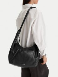 Lasocki Torebka CEO-LSK-X-005-09 Czarny. Czarne listonoszki Lasocki, bez wzorów, z materiału, bez dodatków. Za 199.99 zł.