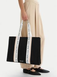 Nine West Torebka CEO-Ravina-LA374-4511 Czarny. Czarne shopper Nine West, bez wzorów, z materiału, bez dodatków. Za 279.99 zł.