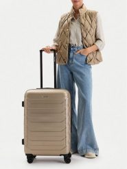 GINO ROSSI Walizka średnia GIN-M-002-05-GOLD Złoty. Żółte walizki Gino Rossi, bez wzorów, średnie. Za 279.99 zł.