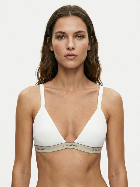 Calvin Klein Underwear Biustonosz braletka LV00QF8369 Biały. Białe biustonosze Calvin Klein Underwear, bez wzorów, z bawełny. Za 159.99 zł.