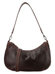 HIDE & STITCHES Skórzana torebka "Japura" w kolorze ciemnobrązowym - 30 x 19 x 9 cm rozmiar: onesize. Brązowe torby na ramię HIDE & STITCHES, bez wzorów, z materiału, na ramię, bez dodatków. Za 260.99 zł.