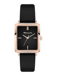 Tamaris Zegarek kwarcowy w kolorze różowozłoto-czarnym rozmiar: onesize. Czarne, analogowe zegarki Tamaris, metalowe. Za 130.99 zł.