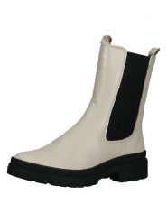 Ara Shoes Skórzane sztyblety w kolorze kremowym rozmiar: 40. Brązowe botki Ara Shoes, bez wzorów, z gumy, bez obcasa, bez zapięcia. Za 237.17 zł.