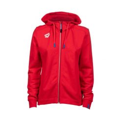 Bluza damska Arena Team Hooded Jacket Panel z kapturem. Czerwone bluzy Arena, s, bez wzorów, z bawełny, z kapturem. Za 299.00 zł.