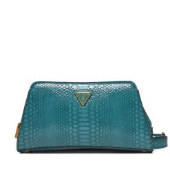 Torebka Guess. Niebieskie listonoszki Guess, z aplikacjami, bez dodatków. Za 349.99 zł.