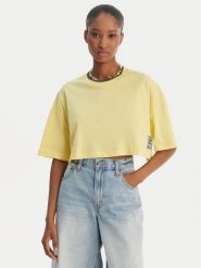 Quiksilver T-Shirt Maxi EQWZT03183 Żółty Oversize. Żółte t-shirty Quiksilver, m, bez wzorów, z bawełny, bez kołnierzyka, bez ramiączek. Za 159.99 zł.