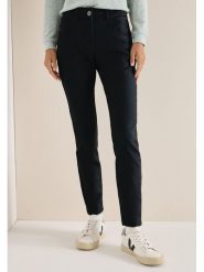 Cecil Spodnie w kolorze czarnym rozmiar: W33/L30. Czarne spodnie materiałowe Cecil, l, bez wzorów, z materiału, z podwyższonym stanem. Za 139.87 zł.