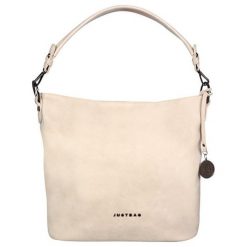 JustBag Torebka damska Beige YF1601-486. Brązowe torebki klasyczne Justbag, bez wzorów, bez dodatków. Za 235.00 zł.
