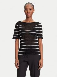 Tommy Hilfiger Sweter WW0WW46522 Czarny Regular Fit. Czarne swetry TOMMY HILFIGER, xs, bez wzorów, z wiskozy, bez ramiączek. Za 899.99 zł.