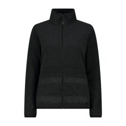 Bluza damska turystyczna CMP 34H0416. Czarne bluzy CMP, s, bez wzorów, z materiału, bez kaptura. Za 224.99 zł.