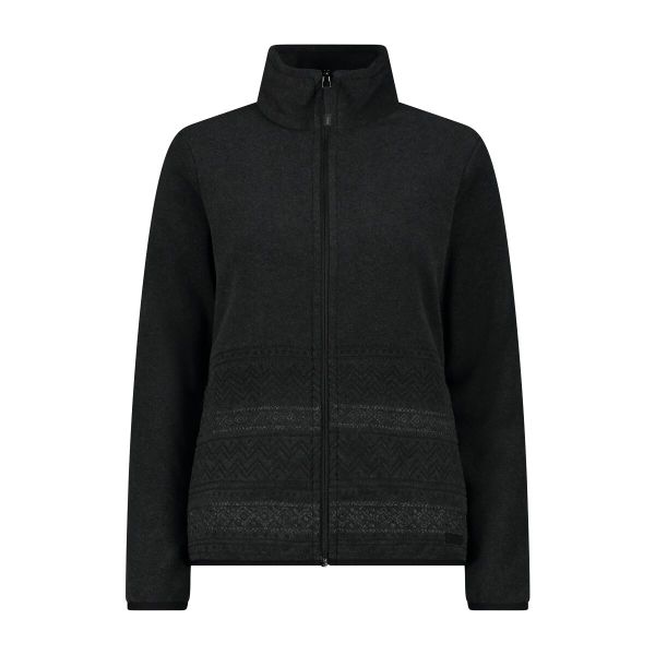 Bluza damska turystyczna CMP 34H0416. Czarne bluzy CMP, l, bez wzorów, z materiału, bez kaptura. Za 224.99 zł.