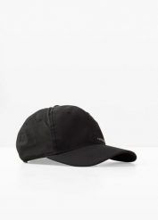 Czapka z daszkiem Skechers z logo. Czarne czapki bonprix, bez wzorów, sportowe. Za 47.99 zł.