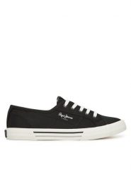 Pepe Jeans Tenisówki Brady Basic W PLS31287 Czarny. Czarne trampki Pepe Jeans, bez wzorów, z jeansu, bez zapięcia. Za 199.99 zł.