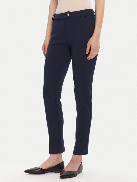 Rinascimento Chinosy CFC0126226003 Granatowy Slim Fit. Niebieskie spodnie materiałowe Rinascimento, l, bez wzorów, z syntetyku. Za 269.99 zł.