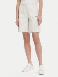 Adidas Bermudy Pinstripe JC7684 Biały Loose Fit. Białe szorty Adidas, bez wzorów, z bawełny. Za 239.99 zł.
