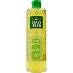 Biały Jeleń Biały Jeleń Owoc i Zioło Szampon do włosów oczyszczający Babka Lancetowata & Dzika Jabłoń 400ml. Szampony do włosów Biały Jeleń. Za 9.99 zł.