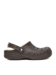 Crocs Klapki C-BAYA LINED CLOG 205969-206 Brązowy. Brązowe klapki Crocs, bez wzorów, z tworzywa sztucznego, bez obcasa. Za 239.99 zł.