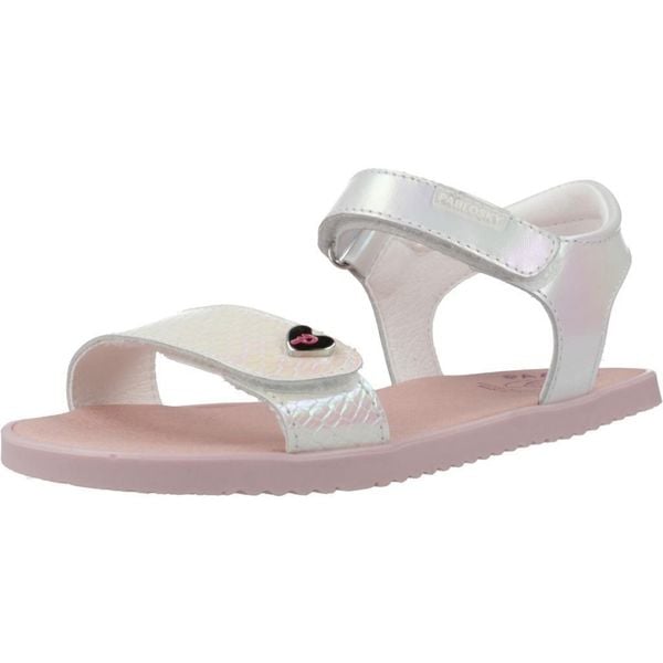 Sandały PABLOSKY 442908P Biały. Białe sandały PABLOSKY, bez wzorów, ze skóry, bez obcasa, bez zapięcia. Za 220.99 zł.