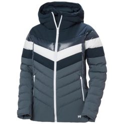 Damska kurtka puchowa Helly Hansen Imperial Puffy. Niebieskie kurtki narciarskie Helly Hansen, bez wzorów, z puchu, bez kaptura, narciarskie. W wyprzedaży za 1,114.70 zł.