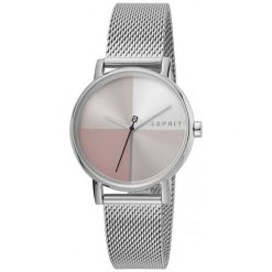 Esprit Levels Silver Pink Mesh ES1L075M0065. Różowe zegarki Esprit, plastikowe. W wyprzedaży za 343.00 zł.