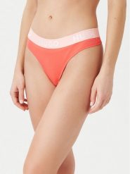 HUGO Stringi Sporty Logo 50480166 Czerwony. Czerwone stringi Hugo, bez wzorów, z bawełny. Za 49.99 zł.