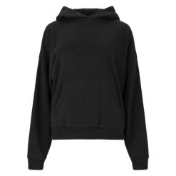Bluza damska z kapturem Athlecia Ruthie. Czarne bluzy Athlecia, bez wzorów, z bawełny, z kapturem. Za 183.00 zł.