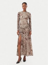 Bardot Sukienka koktajlowa Lea 60243DB2 Beżowy Slim Fit. Brązowe sukienki Bardot, l, bez wzorów, z syntetyku, wizytowe, bez kołnierzyka, bez ramiączek. Za 594.99 zł.
