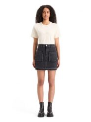 Scotch & Soda Spódnica dżinsowa w kolorze czarnym rozmiar: M. Czarne spódnice Scotch & Soda, m, z aplikacjami, z bawełny, mini. Za 211.31 zł.