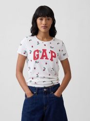GAP Koszulka w kolorze białym rozmiar: XS. Białe bluzki GAP, xs, bez wzorów, z bawełny, bez kołnierzyka, bez ramiączek. Za 47.95 zł.