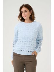 Kaffe Sweter "Elena" w kolorze błękitnym rozmiar: M. Niebieskie swetry Kaffe, m, bez wzorów, bez ramiączek. Za 70.41 zł.