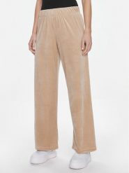 ONLY Spodnie dzianinowe Rebel 15311822 Beżowy Straight Fit. Brązowe spodnie materiałowe Only, l, bez wzorów, z dzianiny. Za 59.99 zł.