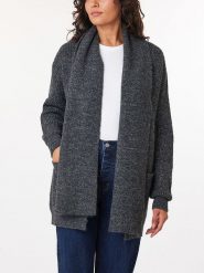 Scotch & Soda Kardigan w kolorze antracytowym rozmiar: L. Czarne kardigany Scotch & Soda, l, bez wzorów, ze splotem. Za 281.95 zł.