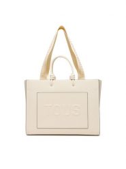 TOUS Torebka Amaya La Rue New 2002025801 Beżowy. Brązowe shopper Tous, bez wzorów, ze skóry, bez dodatków. Za 999.99 zł.
