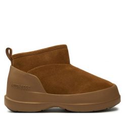 Śniegowce Moon Boot. Brązowe trapery i śniegowce Moon Boot. Za 899.99 zł.