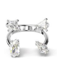 Swarovski Pierścionek z cyrkoniami rozmiar: 50. Szare pierścionki SWAROVSKI, z cyrkonią, metalowe. Za 164.92 zł.