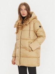 Gaudi Płaszcz zimowy 421BD35018 Beżowy Regular Fit. Brązowe płaszcze Gaudi, na zimę, bez wzorów, z syntetyku, bez kaptura. Za 729.99 zł.
