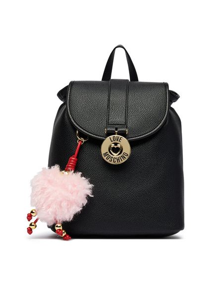 LOVE MOSCHINO Plecak JC4237PP0PKI0000 Czarny. Czarne plecaki Love Moschino, bez wzorów, ze skóry. Za 1,099.00 zł.