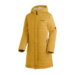 Płaszcz damski Maier Sports Laerke 2.0. Brązowe płaszcze Maier Sports, na zimę, bez wzorów, z puchu, bez kaptura. Za 1,235.50 zł.