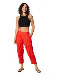 Aller Simplement Spodnie w kolorze czerwonym rozmiar: 34/36. Czerwone spodnie materiałowe Aller Simplement, na co dzień, bez wzorów, z materiału. Za 56.99 zł.